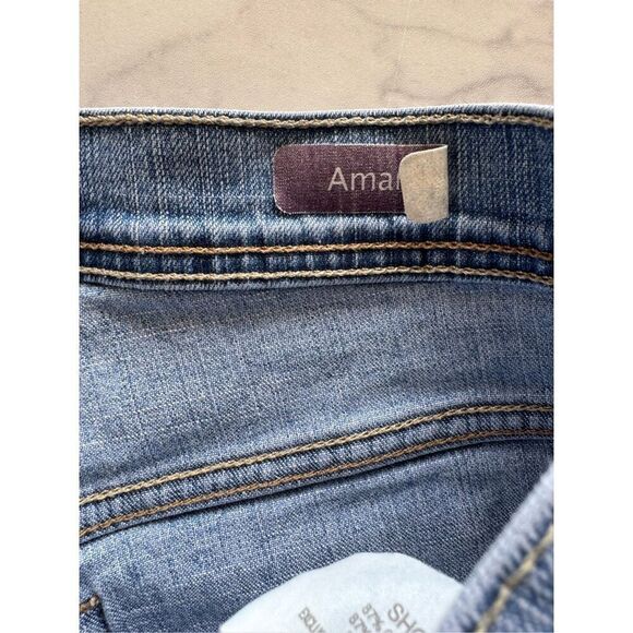 Gloria Vanderbilt Amanda straight leg women's size 10 short missy light blue jea - Picture 4 of 7